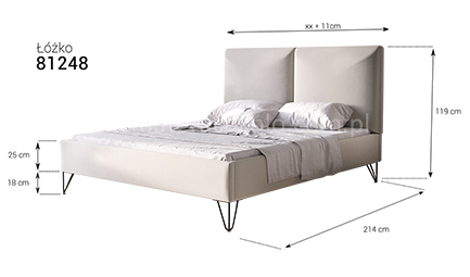 81248 -  rozmiar łóżko z KOŁA