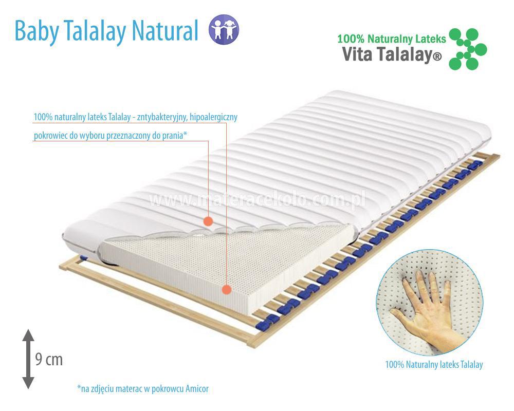 babay talalay natural materac do łożeczka