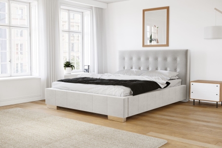 Łóżko tapicerowane 80209D - Swarovski